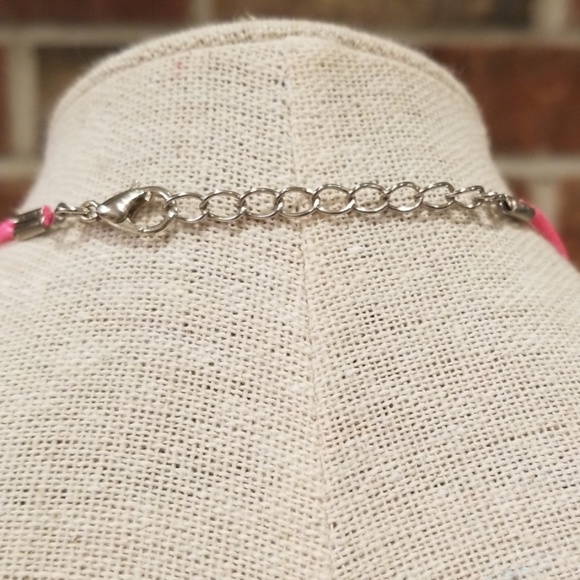 Pink Rope Seahorse Necklace - Picture 4 of 5